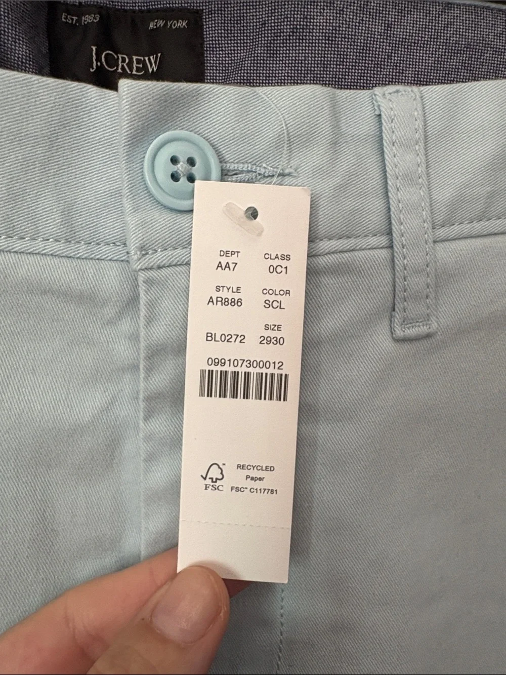 J Crew 770™ Straight-fit stretch chino pant Size 29x30 NWT